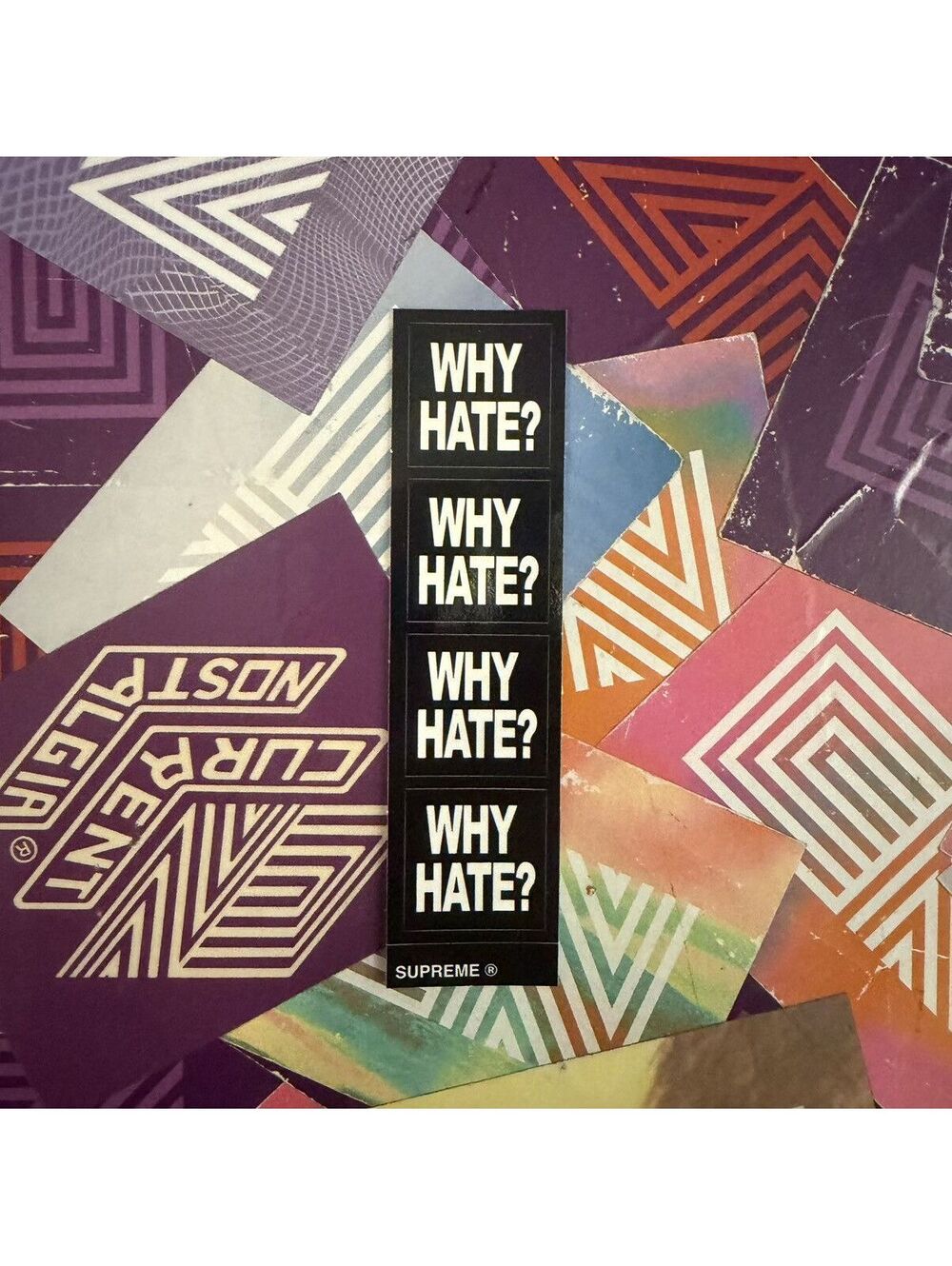Supreme Based Why Hate Sticker